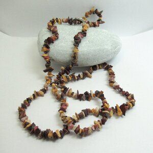 Mookite Jasper chip necklace